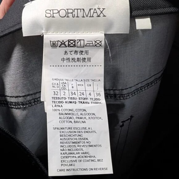 Sportmax | Bella Coated Trousers In Black - Picture 7 of 16